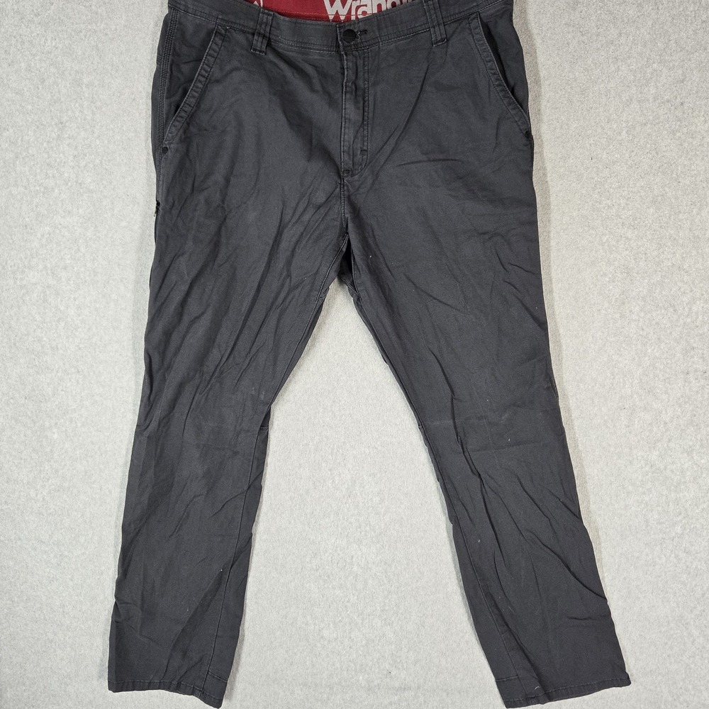 Wrangler ATG Men Pants 38X32 Gray Tech Chino 31" Inseam Stretch Outdoor Hiking